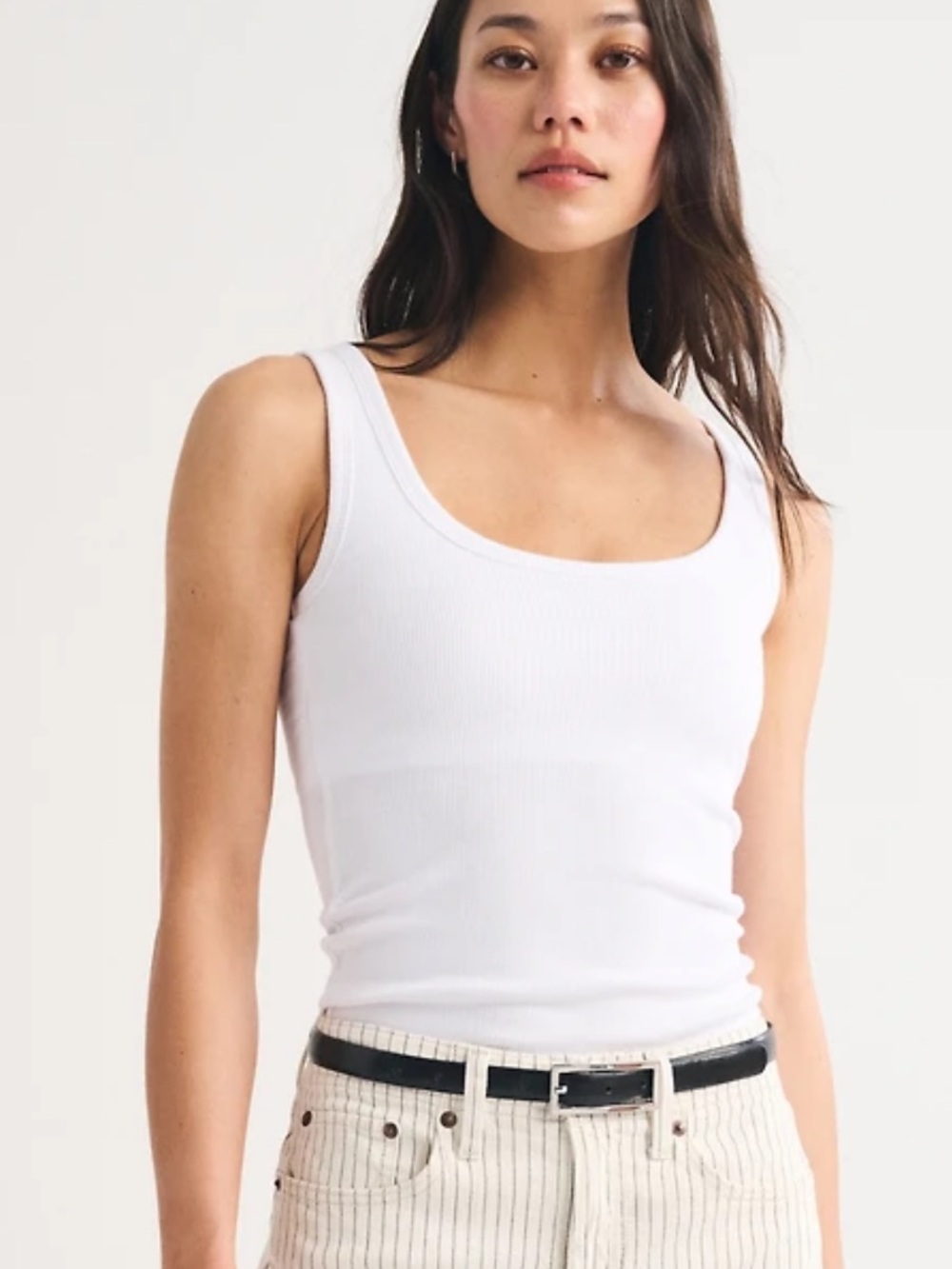 Abercrombie Vintage-Style Rib Tuckable
Scoopneck Tank